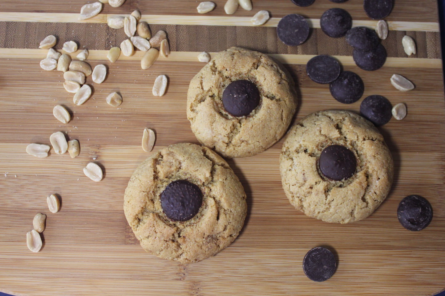 Galletas KETO de Crema de Cacahuate y Chocolate